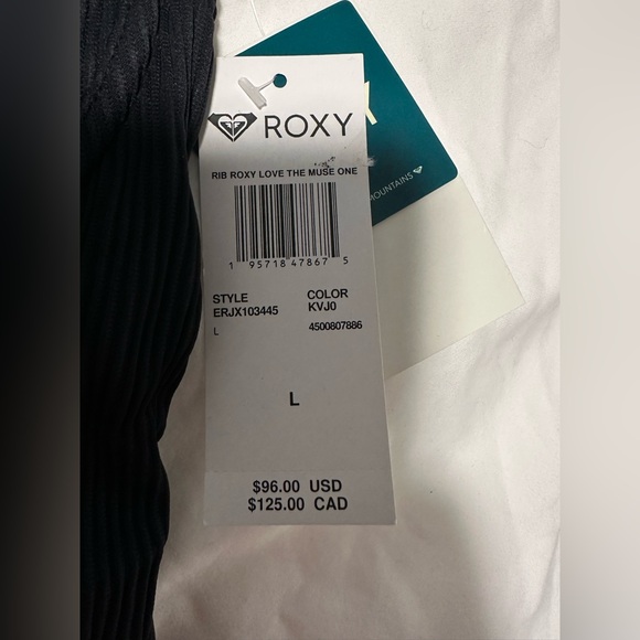 Rib Roxy Love the Muse One one piece swimsuit size L NWT Never Worn - Picture 2 of 5